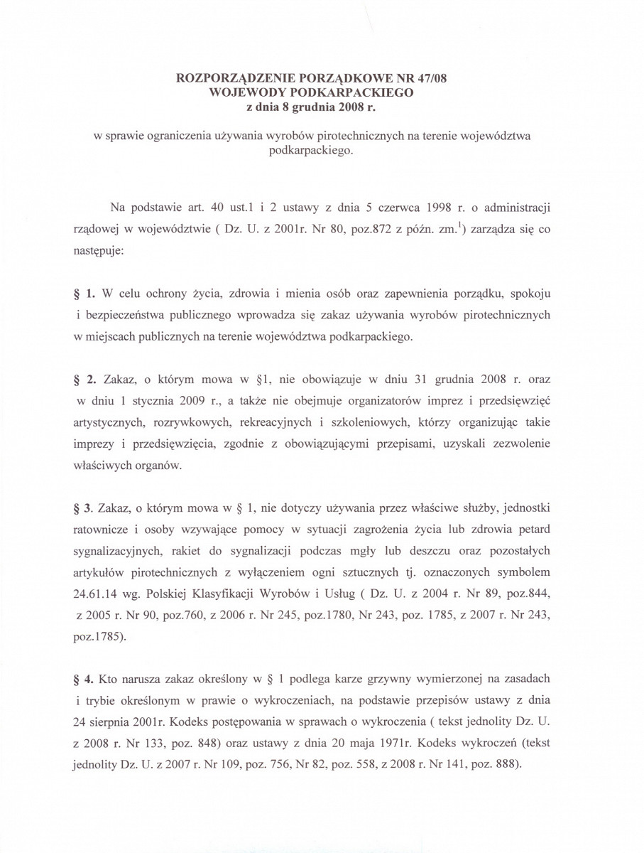 Rozporządzenie Wojewody - zdjęcie w treści 