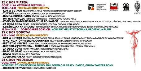 Festiwal Teatrów Dziecięcych „Puchar Uśmiechu”, Krosno, 22 – 24 X 2009 - zdjęcie w treści