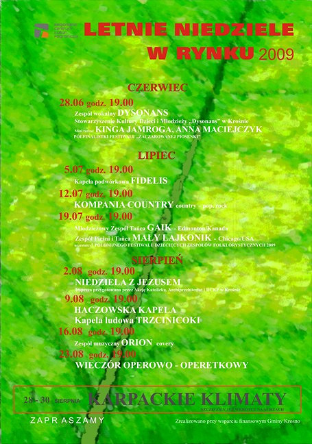 LETNIE NIEDZIELE W RYNKU 2009 - zdjęcie w treści 