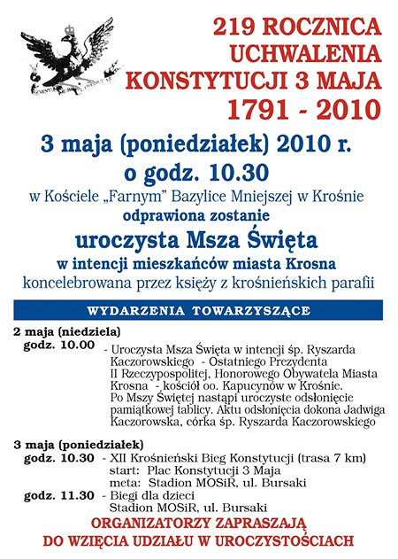219 rocznica uchwalenia Konstytucji - zdjęcie w treści 