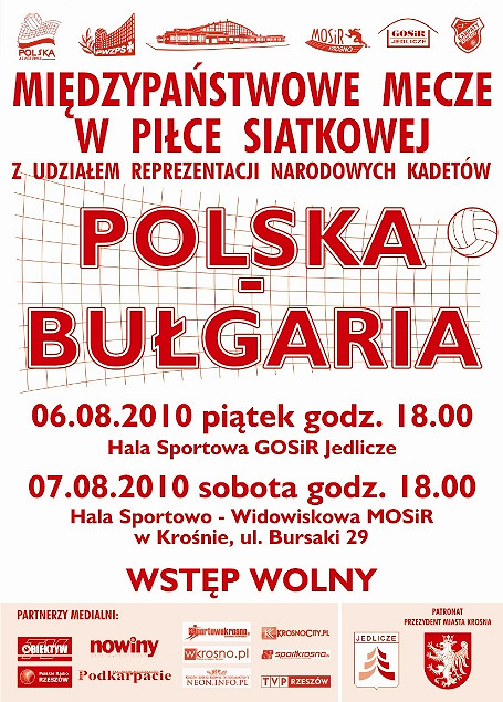 Międzypaństwowe mecze w piłce siatkowej POLSKA - BUŁGARIA - zdjęcie w treści  nr 1