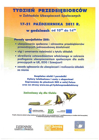 Tydzień Przedsiębiorców w ZUS - zdjęcie w treści 