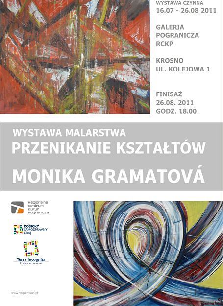 WYSTAWA MALARSTWA MONIKI GRAMATOVEJ „ PRZENIKANIE KSZTAŁTÓW”  - zdjęcie w treści 