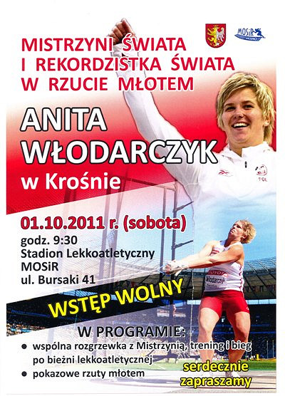 Anita Włodarczyk w Krośnie! - zdjęcie w treści 