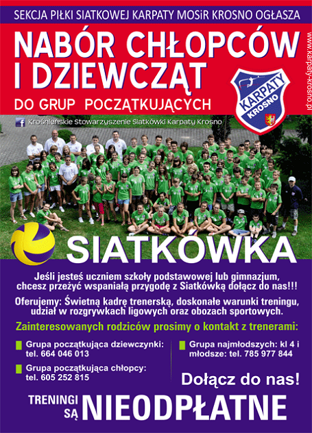 Nabór chłopców i dziewcząt do grup początkujących - zdjęcie w treści 