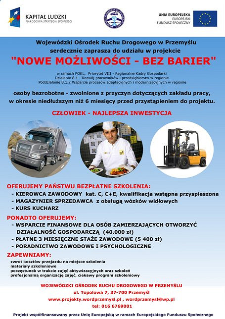Szukasz pracy. Przyjdź do punktu konsultacyjnego i weź udział w projekcie - zdjęcie w treści 