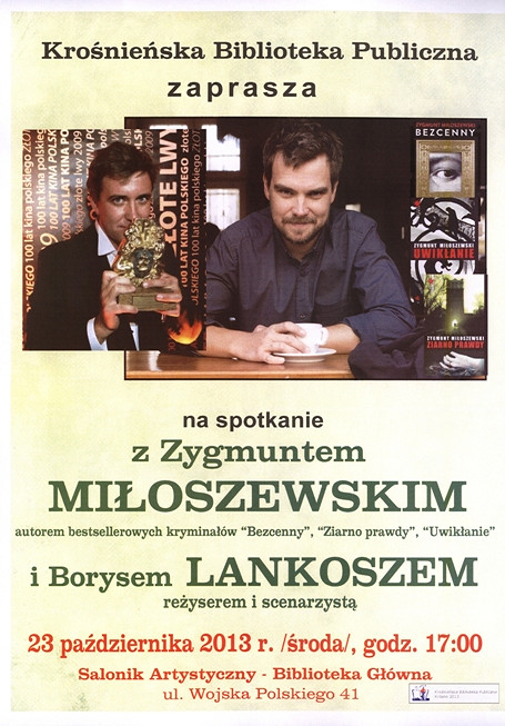 Miłoszewski i Lankosz w Krośnieńskiej Bibliotece - zdjęcie w treści 