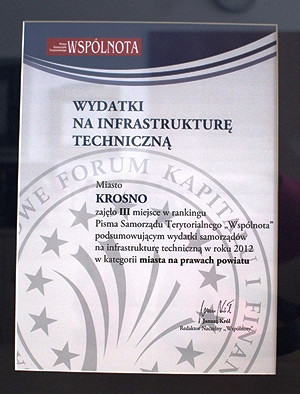 Mistrzowie Inwestycji – Krosno na podium - zdjęcie w treści  nr 1