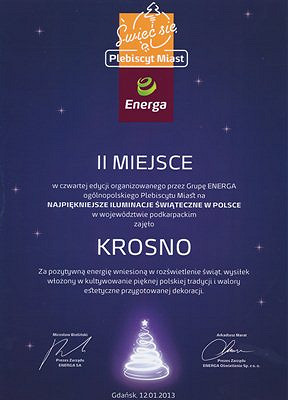 Świeć Się! Krosno wyróżnione w plebiscycie miast - zdjęcie w treści 