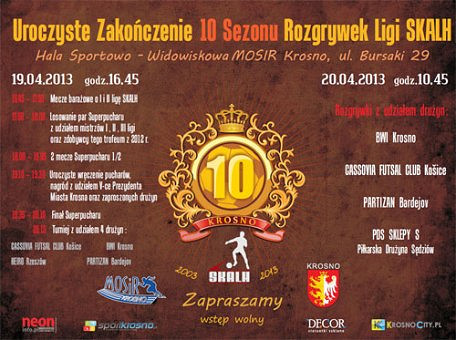 Uroczyste zakończenie 10 sezonu rozgrywek ligi SKALH - zdjęcie w treści 