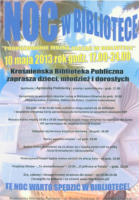 Noc w Bibliotece - zdjęcie w treści 