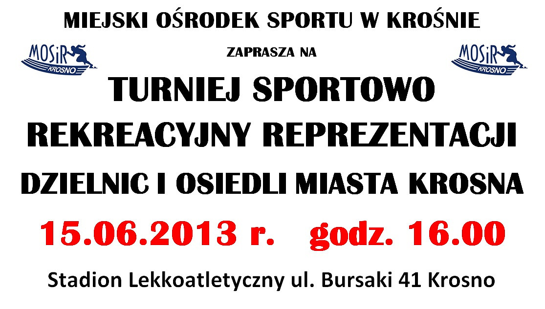 Turniej Sportowo-rekreacyjny dla mieszkańców Krosna - zdjęcie w treści 