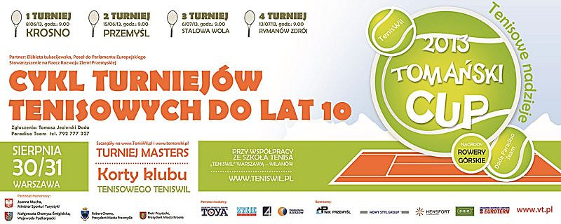 Tomański Cup 2013 - cykl turniejów tenisowych do lat 10 - zdjęcie w treści 