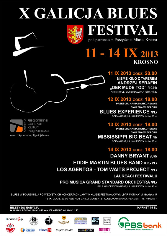 Galicja Blues Festival - w tym roku już po raz dziesiąty - zdjęcie w treści 