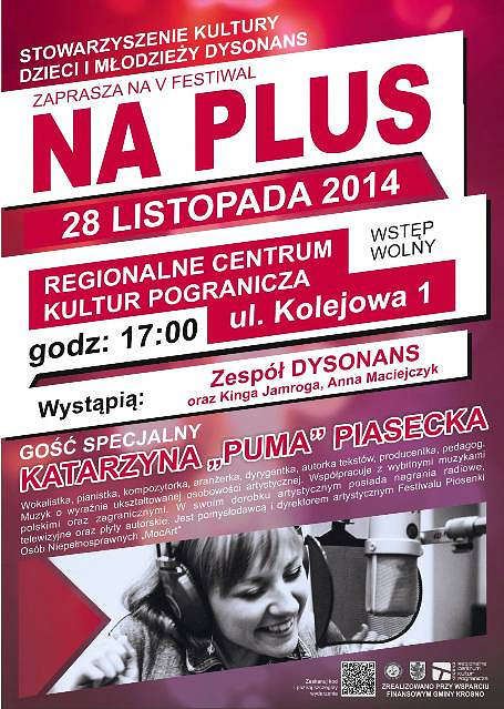 Zapraszamy na piątą odsłonę Festiwalu NA PLUS - zdjęcie w treści