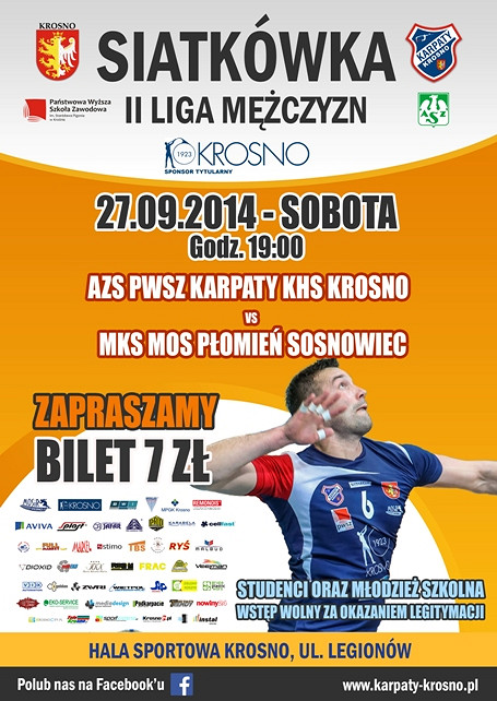 Rozpoczynamy sezon 2014/2015. Zapraszamy na siatkarskie emocje do Krosna - zdjęcie w treści