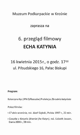 Zapraszamy na 6. Przegląd Filmowy