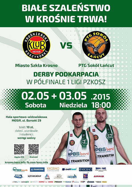 Zapraszamy na Derby Podkarpacia w półfinale 1 ligi PZKosz - zdjęcie w treści