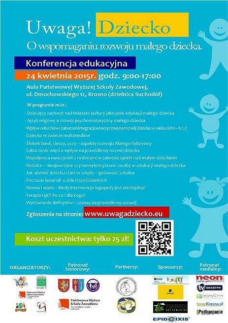 Konferencja edukacyjna: „UWAGA! DZIECKO! O wspomaganiu rozwoju małego dziecka” - zdjęcie w treści