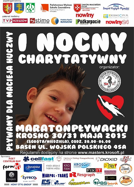 I Nocny Charytatywny Maraton Pływacki - zdjęcie w treści