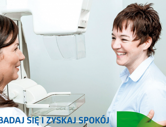 Plakat Akcja Badania Mamograficzne w Krośnie