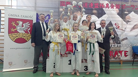 KK Kyokushin Karate na podium w Zamościu - zdjęcie w treści