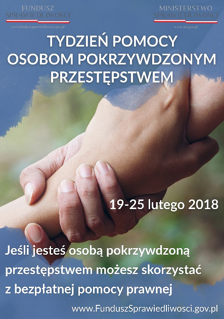 Tydzień Pomocy Osobom Pokrzywdzonym Przestępstwem 2018 - zdjęcie w treści 