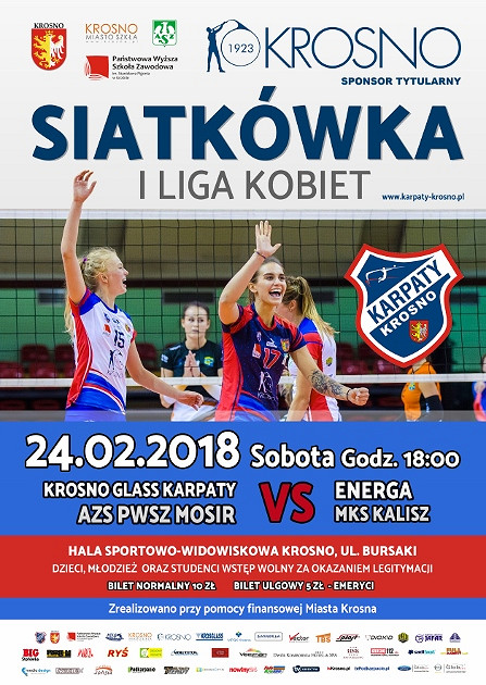 Kolejne siatkarskie emocje już w najbliższą sobotę (24.02). Zapraszamy na mecze - zdjęcie w treści