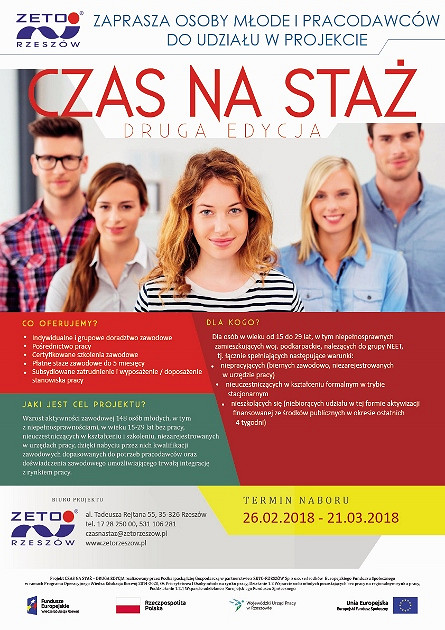 Rusza nabór do drugiej edycji projektu CZAS NA STAŻ - zdjęcie w treści