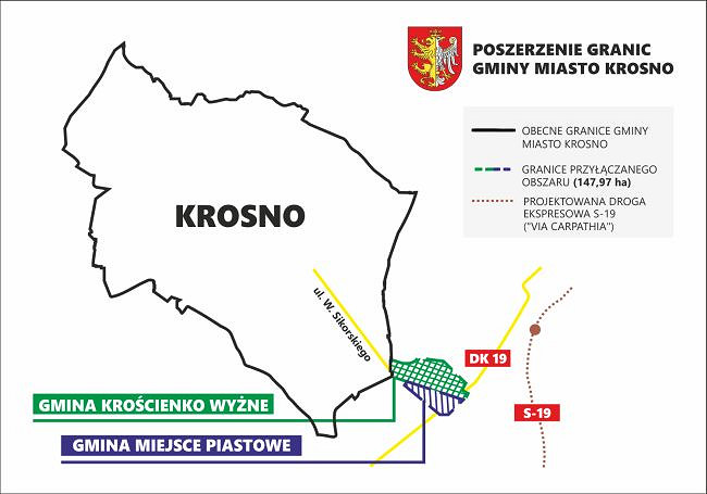 ZAKOŃCZYŁY SIĘ KONSULTACJE SPOŁECZNE W SPRAWIE POSZERZENIA GRANIC GMINY MIASTO KROSNO - zdjęcie w treści 