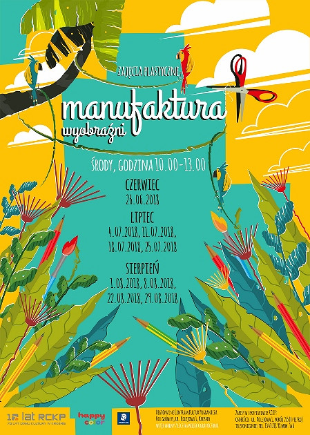 MANUFAKTURA WYOBRAŹNI - zajęcia plastyczne w RCKP - zdjęcie w treści