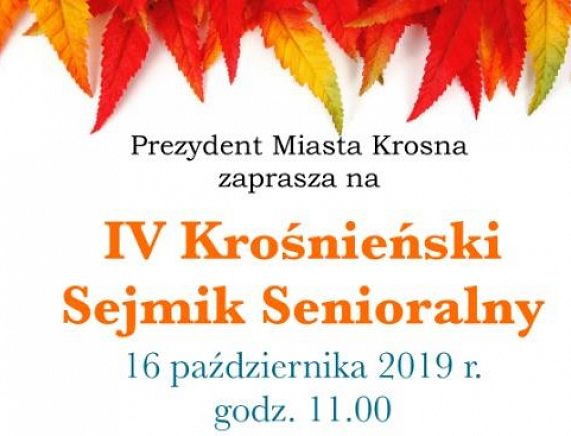 Plakat - IV Sejmik Senioralny