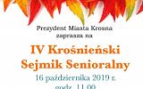 Plakat - IV Sejmik Senioralny
