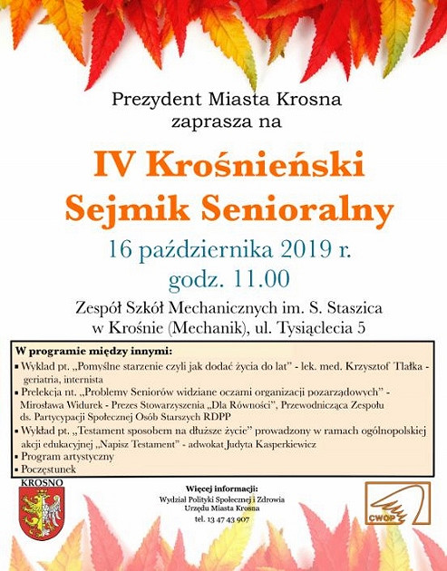 IV Krośnieński Sejmik Senioralny - zdjęcie w treści