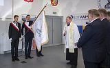 poświęcenie sztandaru, wystąpienie zaproszonych gości