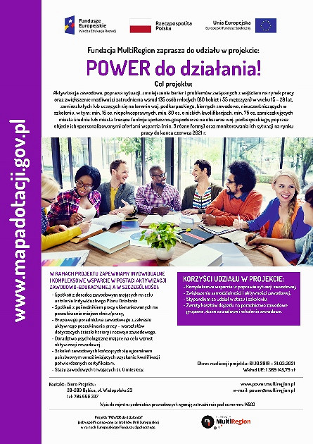 POWER do działania! Zapraszamy do udziału w projekcie - zdjęcie w treści 