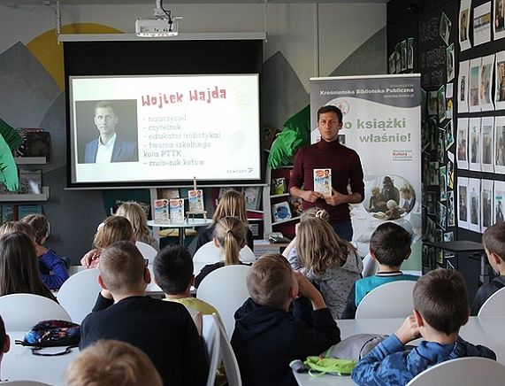 Wojciech Wajda na spotkaniu autorskim w KBP