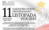 Plakat obchodów Narodowego Święta Niepodległości