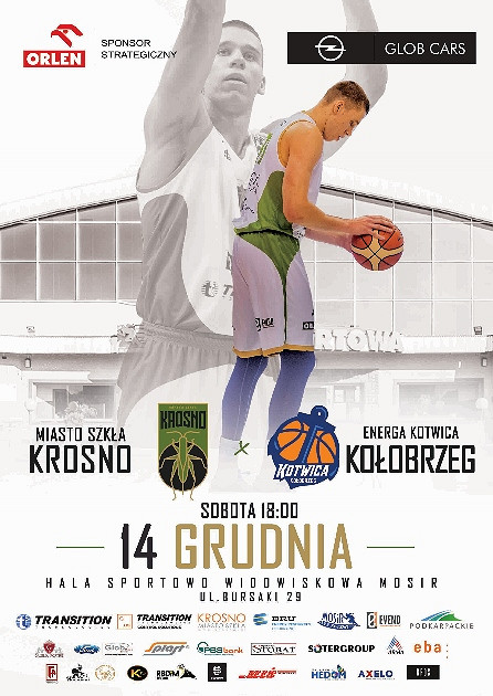 Miasto Szkła Krosno - Energa Kotwica Kołobrzeg. 14 grudnia (sobota) godz. 18:00 - zdjęcie w treści 