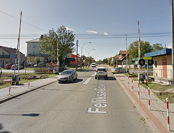 Skrzyżowanie ul. Czajkowskiego, Jagiellońska i Pużaka - źródło: Google street view