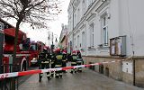Ewakuacja budynku UM Krosna - ćwiczenia służb ratowniczych