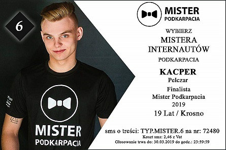 Kacper z Krosna ma szansę zostać Misterem Podkarpacia. Właśnie rozpoczęło się głosowanie - zdjęcie w treści