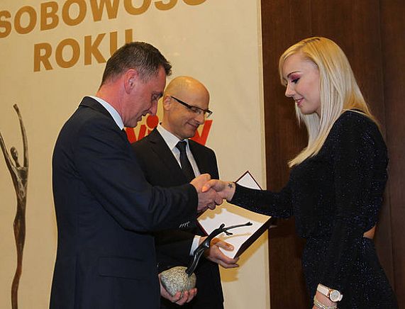 Wręczenie nagrody Katarzynie Stec
