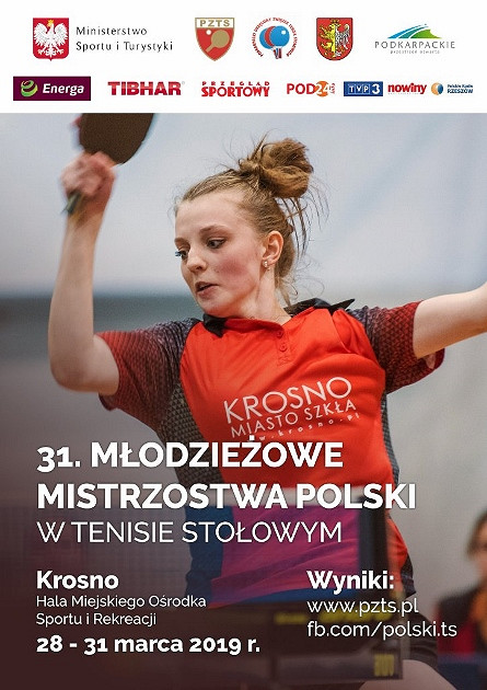 31. Młodzieżowe Mistrzostwa Polski w tenisie stołowym - zdjęcie w treści 