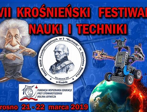 Plakat VII Krośnieńskiego Festiwalu Nauki i Techniki
