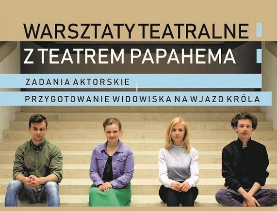 Plakat - warsztatów teatralnych