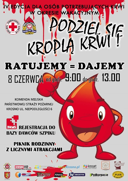 PODZIEL SIĘ KROPLĄ KRWI. ZBIÓRKA KRWI DLA OSÓB OFIAR WYPADKÓW I OSÓB POTRZEBUJĄCYCH - zdjęcie w treści