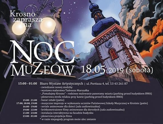 Plakat Noc Muzeów 2019