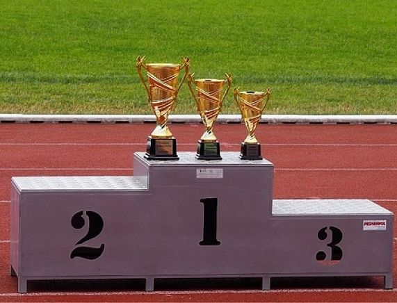 Grafika podium z nagrodami