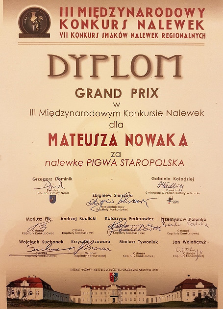 Najlepsza nalewka 2018 r. to